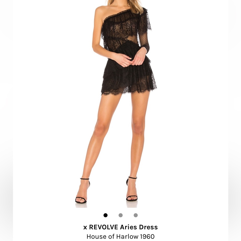 Revolve House of Harlow black lace mini dress - NEVER WORN.